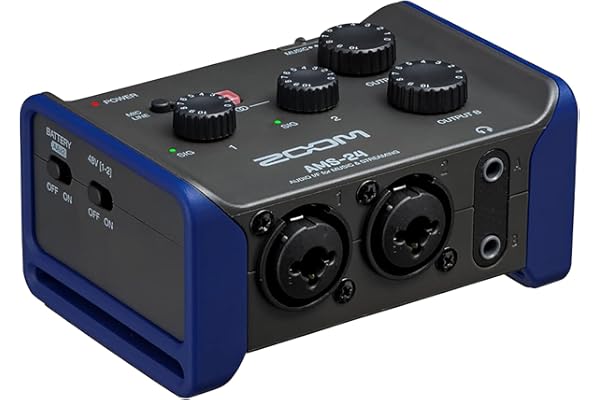 Zoom AMS-24 Interface audio USB, 2 entrées, 4 sorties, Loopback, Monitoring direct, alimenté par bus, pour l’enregistrement et le streaming sur PC, Mac, iOS et Android