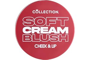 Collection Cosmetics Soft Cream Blush, Cream Lightweight Formula, Cheek Makeup, Multi-use for Cheek and Lip, 4ml, Velvet Rose