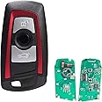 3 Buttons For BMW Red Remote Car Key Fob For BMW 1 2 3 4 SERIES F20 F22 F30 F31 F32 BDC/CAS4/CAS4 FEM 868MHZ
