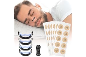 Magnetic Nose Strips, BOYUNSHI 60Pcs Nasal Strips for Breathing, Anti-Snoring Sleep Nose Strip, Comfort-Fit Skin-Safe Improve Sleep Quality Anti Snoring Devices Snoring Aids for Men & Women, 4 Size