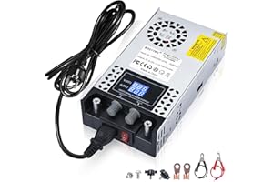 BOSYTRO Fuente de Alimentación Regulable 0-12V 0-50A 600W Transformador 220v a 12v Fuente Alimentación Conmutada para Tiras de LED, CCTV, Impresoras 3D, Radio, Cámara