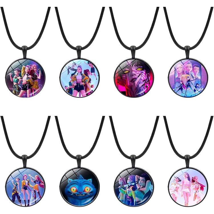 Xtaguvdm 2-delige halsketting set, cartoon halsketting oorbellen, cartoon- sieraden, hart hanger halskettingen, geschikt voor fans verjaardagscadeaus, 1, alumide, Abalone