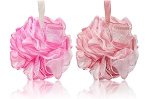 ‎INSPUTOL 2er-Pack große Duschschwämme, 75 g weiche Badeschwämme für sanftes Peeling, Körperpeeling für Damen und Herren (Kombination 3)