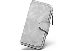 RRANCharltu Portefeuille Femme Grande Capacite Femme Portefeuille PU Cuir Porte-Monnaie