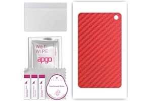 apgo Rückseite Schutzfolie, Skin, kompatibel mit Amazon Fire HD 8 (2020), Hinten Displayschutzfolie aus Vinylfolie, kratzfest, einfache Montage - Karbonrot
