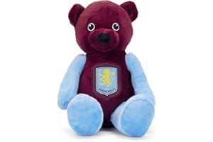 THE GIFT SCHOLARS Mini ours officiel Aston Villa FC – Excellent cadeau de Noël et d'anniversaire pour garçons, filles et tous les fans de Villans