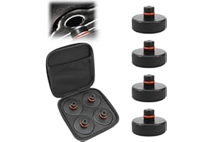 WPPQWP 4 Stücke Wagenheber Gummiauflage für Tesla Model Y/3/S/X, Zubehör für Tesla Fahrzeuge mit Aufbewahrungsbox, Jack Pad Adapter Zubehö Schützt Tesla Batterie und Chassis