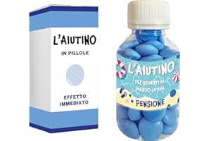 ÏMPRÜM Pillola Blu Wiagras Scherzo, Idea Regalo Scherzo, Idee Regalo per Il Pensionato, Scherzi Divertenti per Compleanno, Addio al Celibato, Idea Regalo per Addio al Celibato (Pensione)