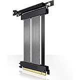 EZDIY-FAB [20cm] PCIE 4.0 16x Extremes Hochgeschwindigkeits Riser Kabel PCI Express Port GPU Erweiterungskarte-Rechtwinkliger