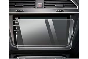 YEE PIN YEEPIN Compatible con Tiguan/Tiguan II GTE 2017-2022 2023 Pantalla de navegación Protector-9H Rasguño de Vidrio Templado Sin Burbujas
