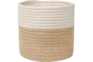 ‎BRIFUL Briful 20CMx20CM Gewebter Baumwollseil Pflanzkorb Blumentopf Geflochten Übertopf Korb für Pflanzgefäße, kleine Pflanzen, Blumentopf, Kunsthandwerk, Spielzeug, Home Décor