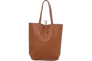 Zwillingsherz Ledertasche - Shopper aus 100% Echtleder - Hochwertige Tasche für Damen Frauen Mädchen – Shopper groß und elegant - Schultertasche