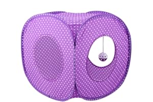 SHEENS Cat Tunnel, Oxford Waterproof Dot Tent Foldable Pop-up Cat Cube Tent Hide Tunnel Indoor Outdoor Interactive Toys for Cats Kitten Kitty