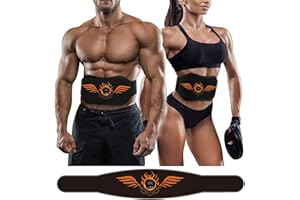 WARDBES EMS Trainingsgerät, EMS Bauchmuskeltrainer, Bauchtrainer Elektrisch, EMS Bauchtrain,6 Trainingsmodi Muskelstimulator für Männer und Frauen, Bauch Trainingsgerät für Zuhause