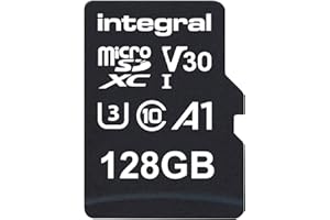 Integral 128GB Micro SD-Karte 4K Video Premium High Speed Speicherkarte SDXC Bis zu 100MB/s Lesegeschwindigkeit und 50MB/s Schreibgeschwindigkeit V30 C10 U3 UHS-I A1