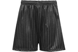 Hiffy Boys Girls PE Shorts School Games Gym Football Shadow Stripe Purple
