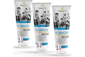 VEOFIT- Gel Conduttore Elettrostimolazione, Gel per Elettrostimolatore EMS, TENS, Elettrodi elettrostimolatori, Gel Pad – Migliora l’Aderenza degli Elettrodi, Protegge la Pelle – Made in France