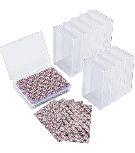 Boîte Plastique 10.5x7.5x2.5cm 10 Pièces Boite Rangeent Carte, 10