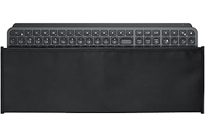 kwmobile Osłona przeciwpyłowa kompatybilna z bezprzewodowymi klawiszami Logitech MX - materiałowa osłona klawiatury komputerowej - czarna