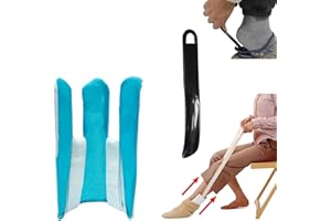 KkaFFe Sock Aid Tool for Elderly and Pregnant Women - Easy On and Off Stocking Slider, Handicapped Avoid Bending Helper