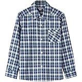 Bienzoe Boys Flannel Button Down Long Sleeve Plaid Shirt