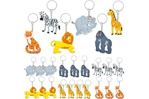 MEIYIFAN 30 sztuk zwierząt leśnych mini breloczek do kluczy