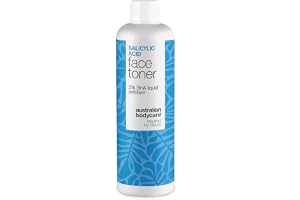Salicylsyra-toner för akne, stora porer och fet hy – med 2 % salicylsyra från Australian Bodycare