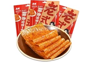 BaiLiSnacky Latiao 68 g x 3 pcs Chinese Spicy Snacks Classic Hot Strips for Office Casual Snack Spicy Seasoned Snacks