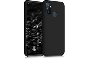 kwmobile Carcasa Compatible con OnePlus Nord N100 Funda - Case TPU y Silicona antigolpes - Apto Carga inalámbrica - Negro