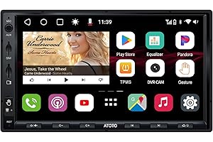 ATOTO S8 Ultra 7 Pouces Android Écrans de Tableau de Bord intégrés, CarPlay sans Fil et Android Auto, 2 BT avec aptX HD, Opération gestuelle, VSV et LRV, Modem cellulaire 4G intégré, S8G2A78UL-A