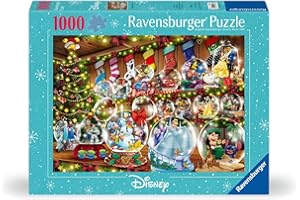 Ravensburger - Puzzle 1000 pièces - Boules à Neige Disney - Adultes et Enfants dès 14 Ans - Puzzle de qualité supérieure - Noël - 12000537