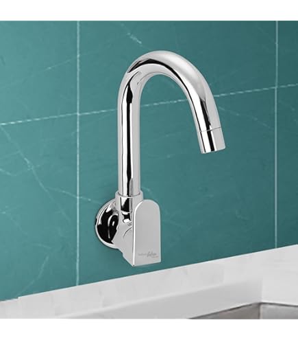 Essco Sink Cock with Swinging Spout (Wall Mounted Model) with Wall