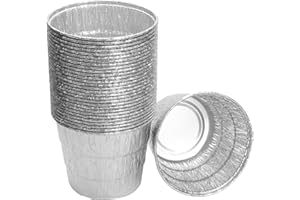 DCYOURHOME 30 Stück BAC407 Fetteimer Liner für Traeger Ironwood 885/650 Tropfschale, Traeger Pro 780/575 Grill-Tropfschalen-Zubehör, Traeger Abtropfschalen-Einsatz 20/22/34 Serie Grillzubehör, 12,4 x 10,2 cm