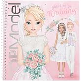 Depesche 13529 TOPModel Dress me Up - Boyama kitabı seti, boyama i&ccedil;in 24 sayfa, 11 &ccedil;ıkartma yaprağı dahil