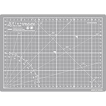 Elan 5 Laagse Snijmat Zwart En Taupe A4, Zelfherstellende 3 Mm Snijmat Knutselmat Met Dubbelzijdig Raster Metrische Snijonderlegger Voor Quilten Naaien Patchworken Scrapbooken Enz 30cm X 22cm 663191139