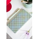 Matt Notebook 9x18 cm Keten S&uuml;resiz Haftalık Planlayıcı Kareli Cep Ajandası Ekose