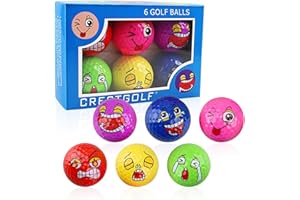 Kofull Bolas de Golf Bolas de prácticas para Golf Bolas de Golf trucadas y Creativas 6 Pack