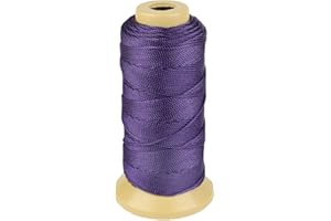 MCFANBE Nylon Cord for Gardening, Marking DIY Projects, Masonry Crafts, Dark Purple, 1.5 mm - 328 Feet
