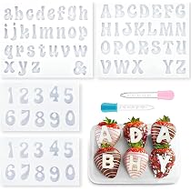 Buchstaben- & Zahlenformen Aus Silikon – 2 Stück, Antihaftbeschichtet, Backofenfest