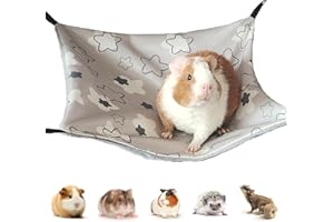 Wekuw Meerschweinchen Hängematte Hamster-Kühlkissen Eisbett Hamster Hängebett Kleintiere Ratten Hängematte - Sie diesen Sommer Kühl, für Frettchen, Zuckergleiter und andere kleine Tiere (Grau)