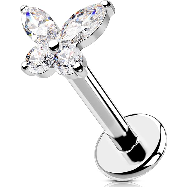 OUFER Helix piercing sieraden lotus conch stud 16G voorwaarts kraakbeen