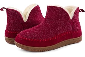 Zizor Women's Moccasin Bootie Slippers with Cosy Memory Foam, Ladies' Toasty Slip on House Shoes with Hard Outdoor Indoor Rubber Sole