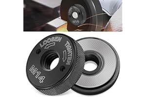 Elfinfi 2 Piezas Accesorios para Amoladora, Tuerca Rapida Amoladora Adecuado para AEG, Metabo, Makita, Flex, Black & Decker, Dewalt, Hitachi y Más, se Fija y Suelta Rápidamente sin Herramientas
