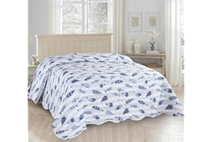 il dolce stile della tua casa trapuntino estivo matrimoniale/singolo/piazza e mezza copriletto trapuntato 100 grammi stampa multicolor (mare, singolo)