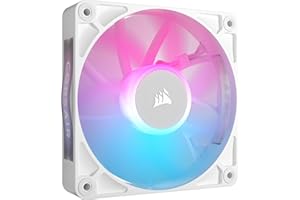 CORSAIR iCUE Link RX120 Ventilador PWM RGB de 120 mm - Rodamiento Magnético de Cúpula - Ventilador Único - Blanco