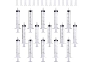 JOYSKY 8 Stück Spritze 10ml Kunststoff Spritze mit Deckel Liquid Spritze Sterile Spritzen ohne Nadel für Wissenschaftliche Labor Flüssigkeitsmessung und Abgabe Tierfütterung Pflanzenbewässerung