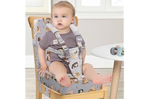 AQASH Rehausseur de chaise pour enfant pour la table - Ceinture de sécurité pour enfants avec dossier haut en polyuréthane - Facile à nettoyer - Coussin d'assise stable - Chaise pour enfants et bébés