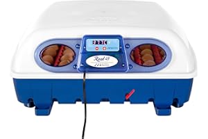 Borotto REAL 49 Semi-automatique - Incubateur professionnel breveté avec dispositif pour retourner les oeufs à levier - pour 49 oeufs ou 196 oeufs petits