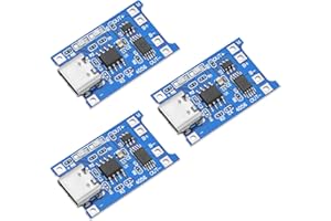 AZDelivery 1 X TP4056 Batterieladungsmodul - USB Typ C, Schutzschaltung, LED-Anzeigen - Unentbehrlich für Ihre Li-Ion oder LiPo Einzelzellenbatterien