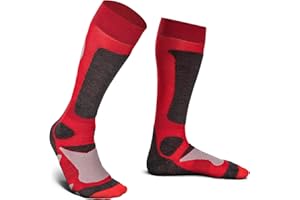 Piarini 2 pary skarpet narciarskich, skarpety narciarskie, do sportów zimowych, snowboardu, oddychające skarpety, skarpety termiczne, skarpety funkcyjne z wełny merynosów, skarpety outdoorowe